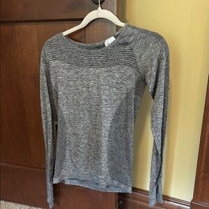 Gray Nike Women's Long Sleeve Top